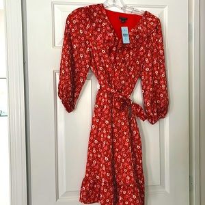 Ann Taylor 0 petite never warn tags on ruffle dress. Nice for spring or fall.
